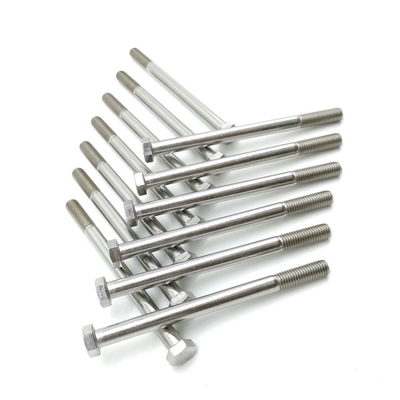DIN 931 A4 70 SS 316 Stainless Steel Screws Nuts Bolts M2x8 Hex Cap Screws Partially Thread