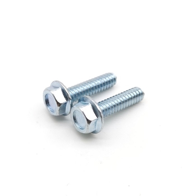 DIN 6921 Zinc Plated Bolts And Nuts Steel Hex Serrated Flanged Hex Head Screws Class 8.8